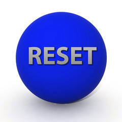 reset circular icon on white background