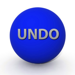 undo circular icon on white background