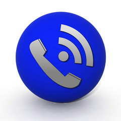 calls circular icon on white background