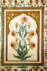 decoration of precious stones, Taj Mahal walls