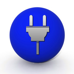 power circular icon on white background