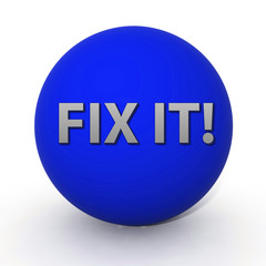 Fix it circular icon on white background