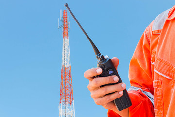 Radio trunk on antenna tower