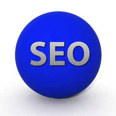 Seo circular icon on white background