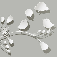 paper birds and ladybird © dip