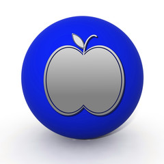 Apple circular icon on white background