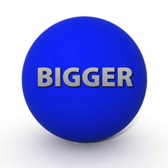 Bigger circular icon on white background