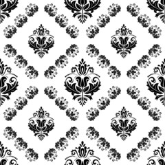 Damask Seamless Vector Pattern. Orient Background
