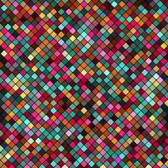 Abstract mosaic background of pixel pattern colorful squares