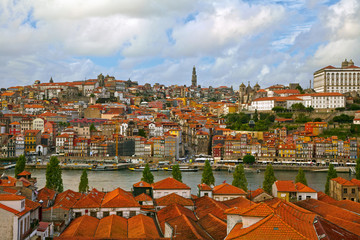 Fototapeta na wymiar Porto old town and river Douro. Portugal