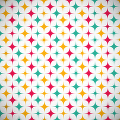 Abstract colored futuristic figures on the gray background