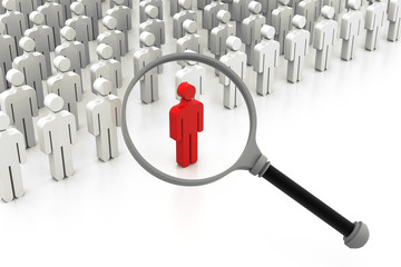 Choose the right person, searching people