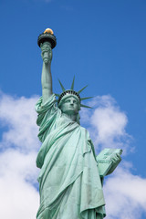 Statue of LIberty on liberty island.