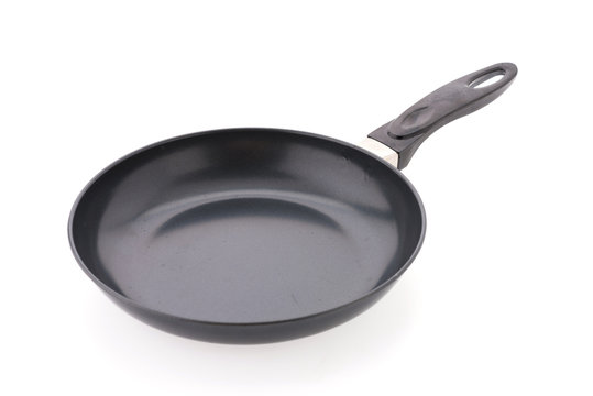 Iron pan isolated on white background