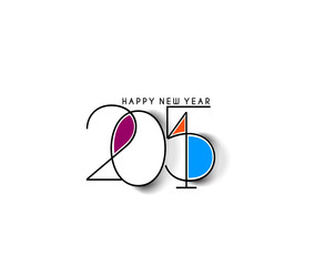 Happy new year 2015 Text Design