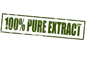 One hundred percent pure extract
