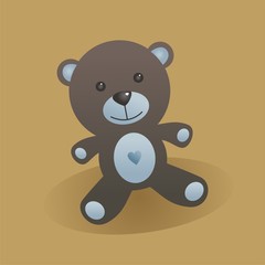 Osito de peluche azul FD