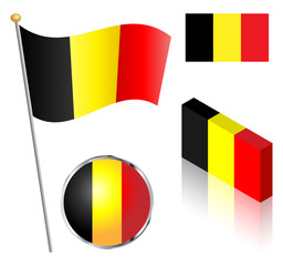 Belgian Flag Set