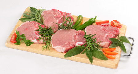 Braciole di maiale con osso