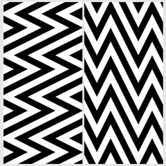 Set of two sloping zigzag line pattern