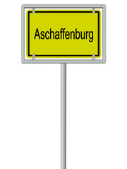 Aschaffenburg - Ortsschild