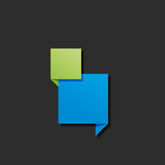 étiquette-bulle de dialogue