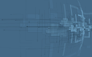 abstract technology background Business & development direction