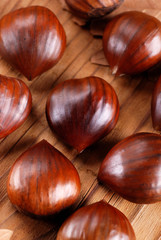 mucchio di castagne