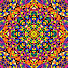 seamless kaleidoscope pattern