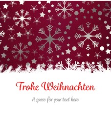 Composite image of  christmas greeting in german