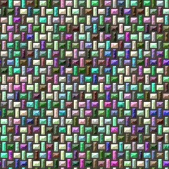 Abstract colored oval tiles background