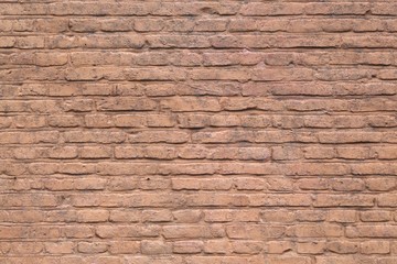Background of red brick wall texture