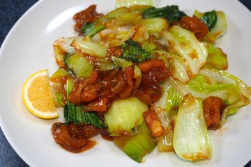 白身魚の甘酢炒め