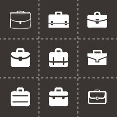 Vector briefcase icon set
