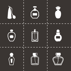 Vector perfume icon set