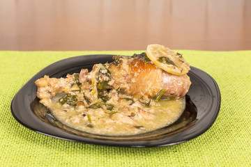 chicken leg braised