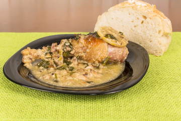 chicken leg braised