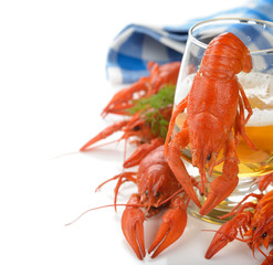 Boiled crayfish