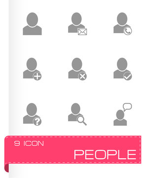 Vector people icon set