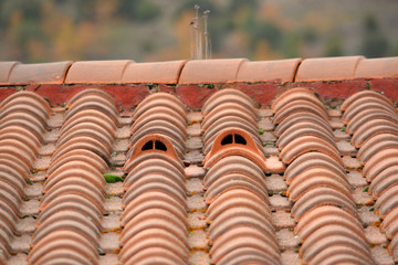 salida de ventilacion en un tejado
