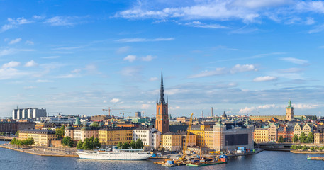 Obraz premium Ppanorama of the Old Town (Gamla Stan) in Stockholm, Sweden