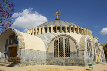 The new Church of Our Lady Mary of Zion, Aksum, Ethiopia.