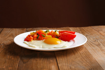 Delicious home cooked food with steam