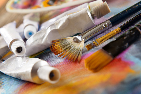 Aristic paint and brushes