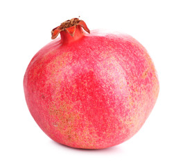 Juicy ripe pomegranate, isolated on white
