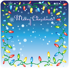 Christmas design template card. Vector background