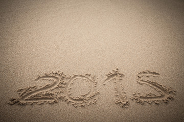 inscription on the sand - 