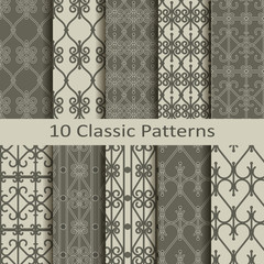 set of ten classic patterns