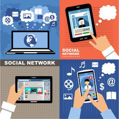 Social Networks. Internet communication.
