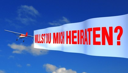 airplane with banner 